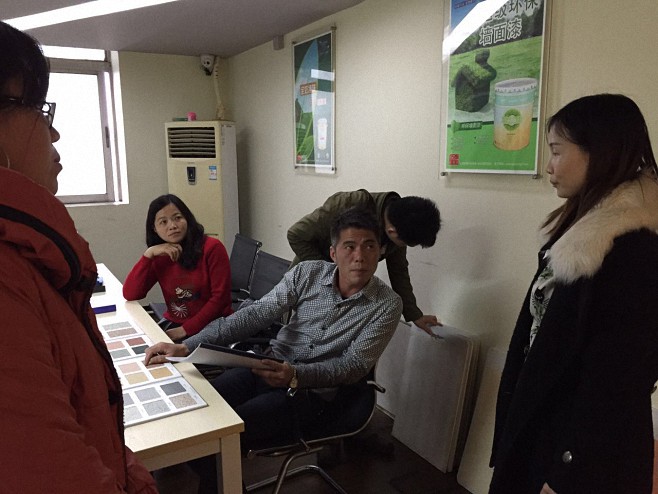 陽光客戶到訪友情漆